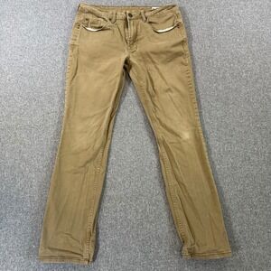 Buffalo David Bitton Sam-X Slim Straight Stretch Pants Tan Khaki 32x32 4275032